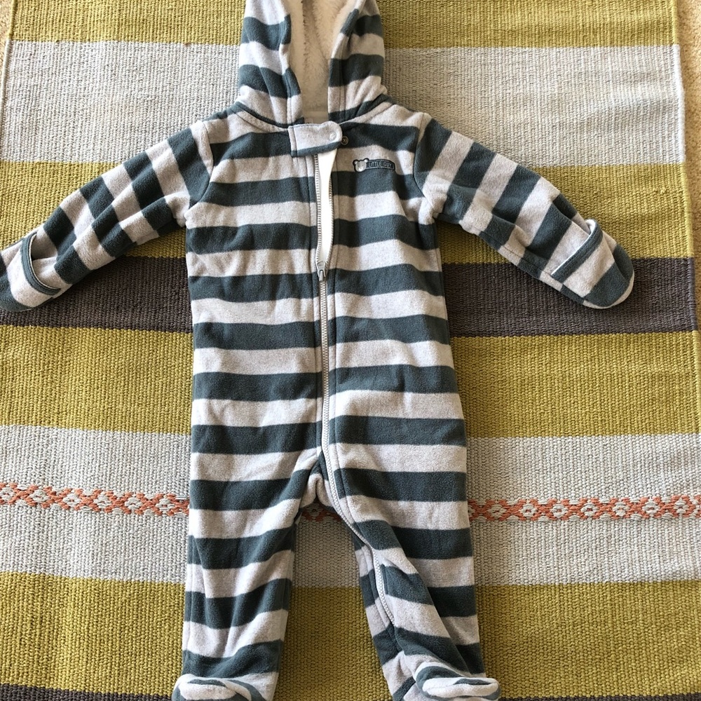 9 month fleece super soft bedtime onesie
